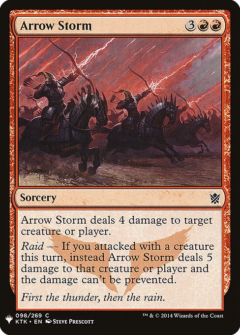 Arrow Storm, The List KTK-98, common