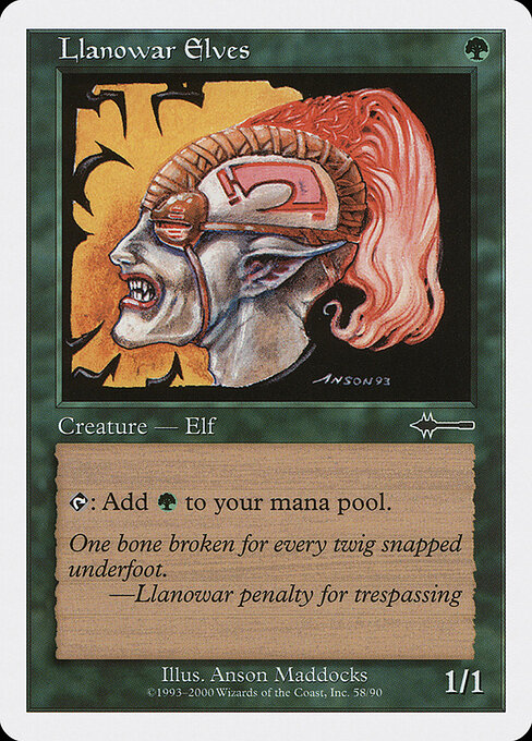 Llanowar Elves, Beatdown Box Set 58, common