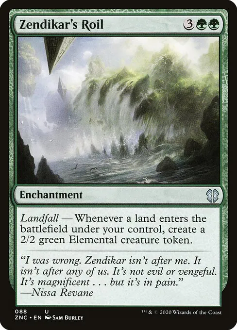 Zendikar's Roil, Zendikar Rising Commander 88, uncommon