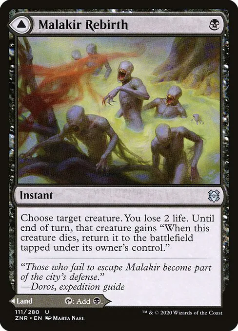 Malakir Rebirth // Malakir Mire, Zendikar Rising 111, uncommon