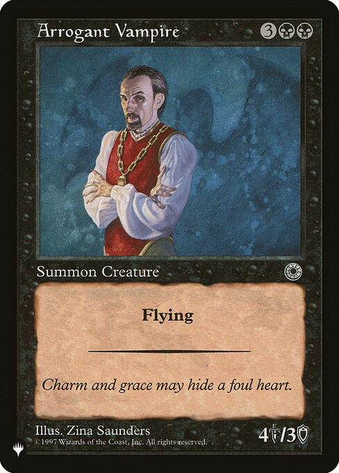Arrogant Vampire, The List POR-79, uncommon
