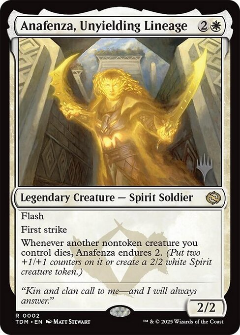 Anafenza, Unyielding Lineage, Tarkir: Dragonstorm Promos 2p, rare