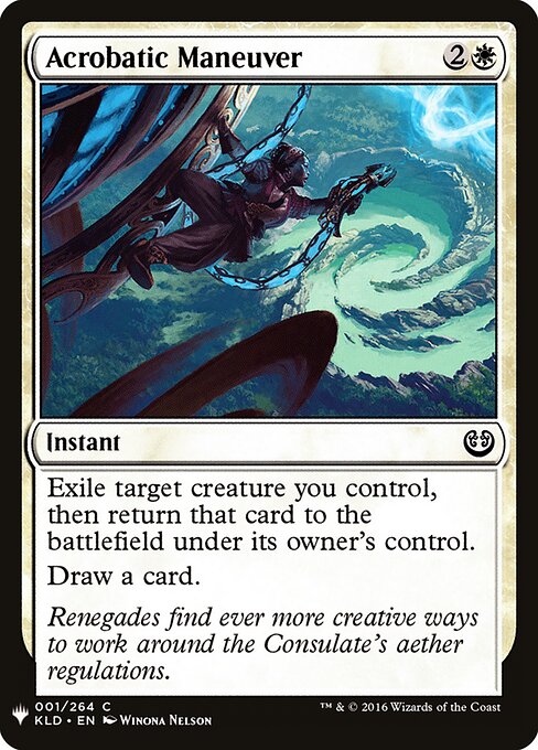 Acrobatic Maneuver, The List KLD-1, common