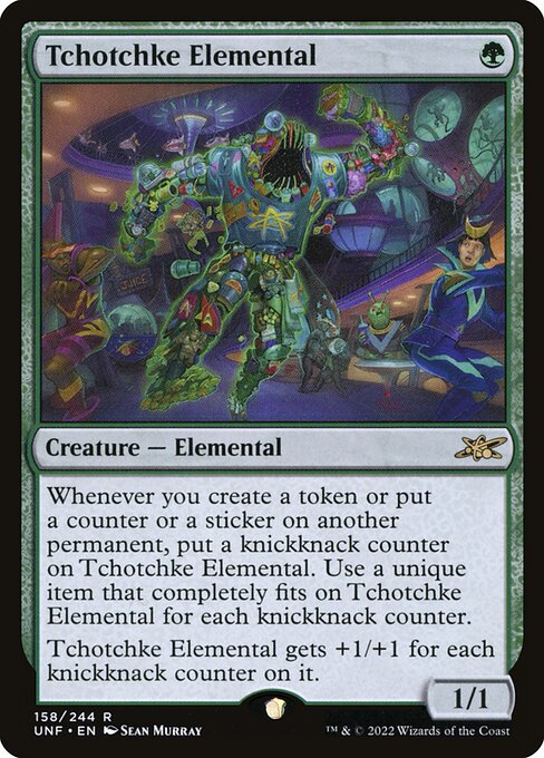Tchotchke Elemental, Unfinity 158, rare
