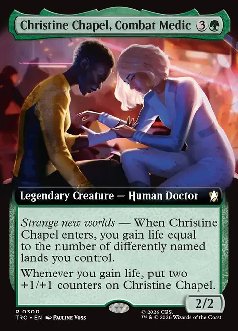 Christine Chapel, Combat Medic, Star Trek Commander 300, rare