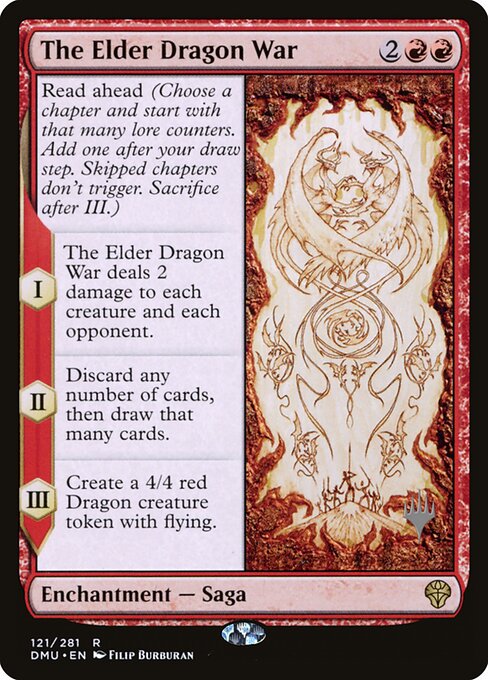 The Elder Dragon War, Dominaria United Promos 121p, rare