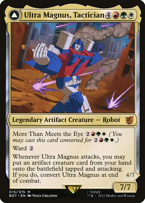 Ultra Magnus, Tactician // Ultra Magnus, Armored Carrier, Transformers 15, mythic