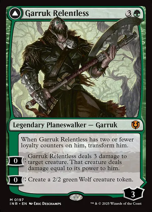 Garruk Relentless // Garruk, the Veil-Cursed, Innistrad Remastered 197, mythic
