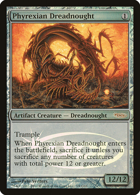 Phyrexian Dreadnought, Judge Gift Cards 2010 3, rare