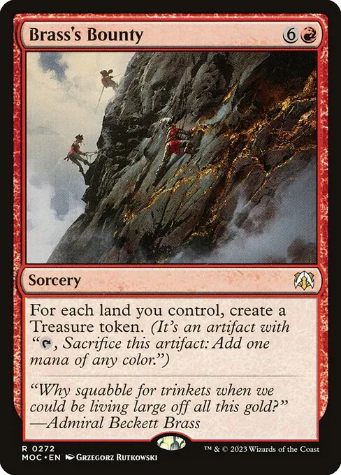 Brass's Bounty, March of the Machine Commander, rare