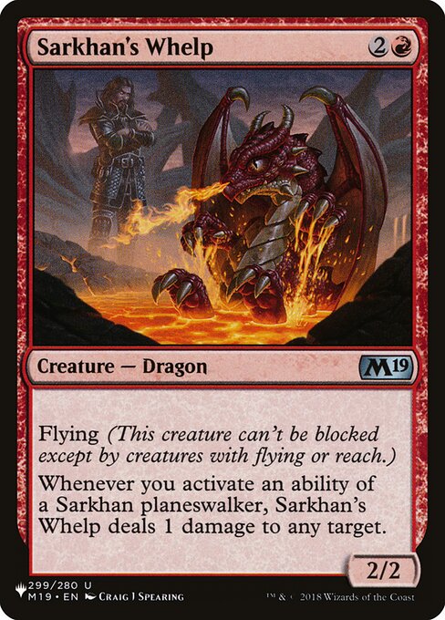 Sarkhan's Whelp, The List M19-299, uncommon