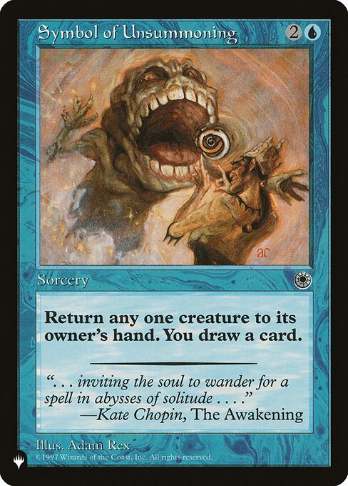 Symbol of Unsummoning, The List POR-70, common