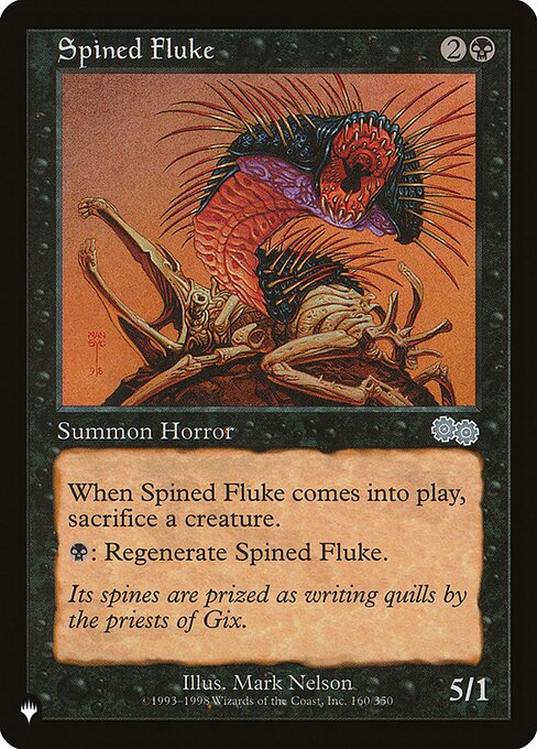 Spined Fluke, The List USG-160, uncommon