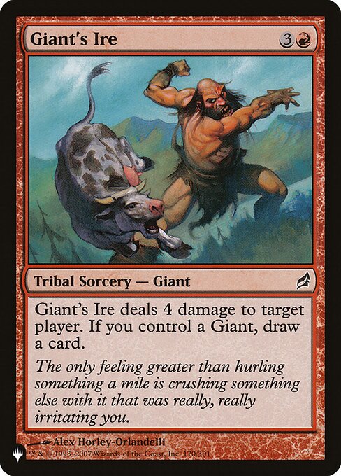 Giant's Ire, The List LRW-170, common