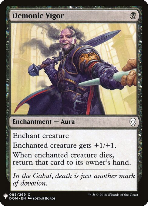 Demonic Vigor, The List DOM-85, common