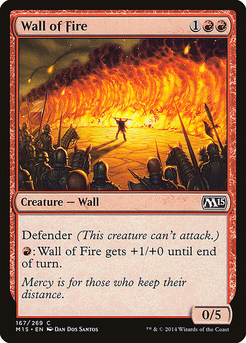 Wall of Fire, Magic 2015 167, common