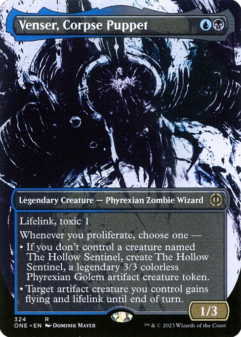 Venser, Corpse Puppet, Phyrexia: All Will Be One 324, rare
