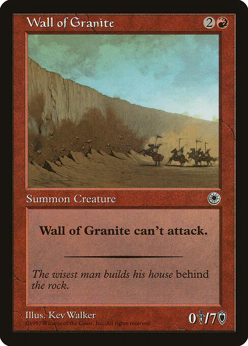 Wall of Granite, Portal 155, uncommon