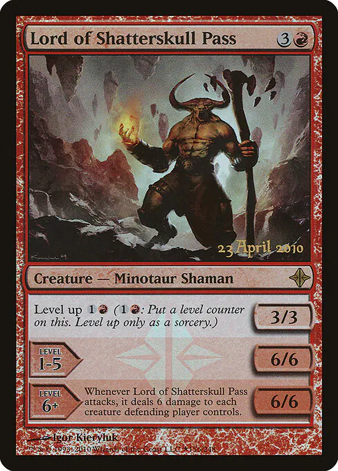Lord of Shatterskull Pass, Rise of the Eldrazi Promos 156★, rare