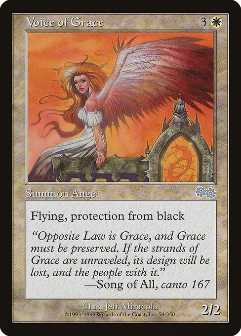 Voice of Grace, Urza's Saga 54, uncommon