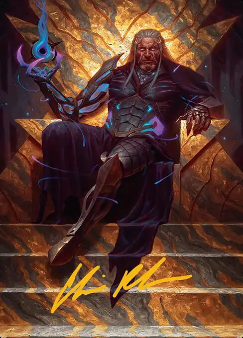 Tezzeret, Cruel Captain // Tezzeret, Cruel Captain, Edge of Eternities Art Series 1, common