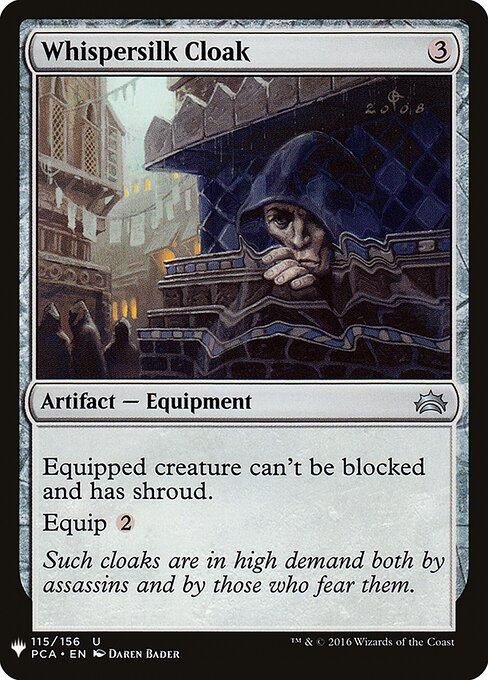 Whispersilk Cloak, The List PCA-115, uncommon