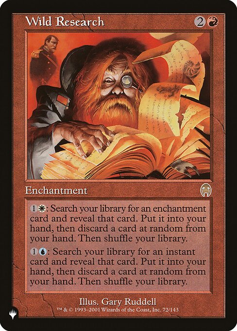 Wild Research, The List APC-72, rare