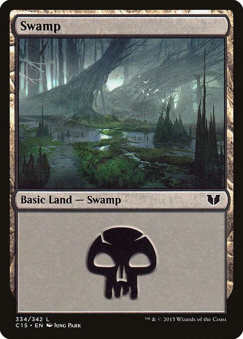 Swamp, Commander 2015 334, common