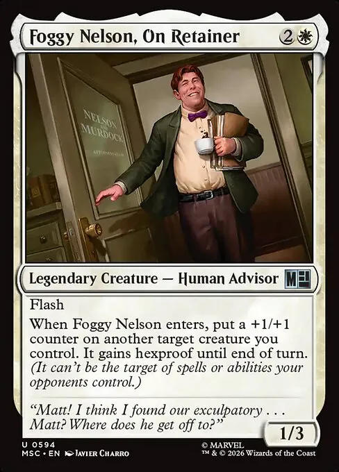 Foggy Nelson, On Retainer, Marvel Super Heroes Commander, uncommon
