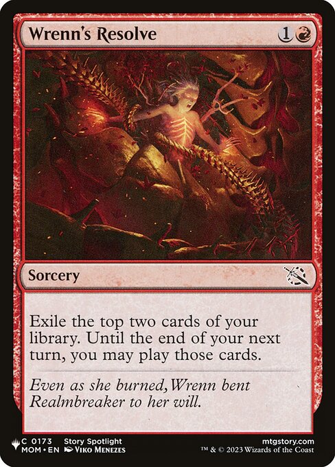 Wrenn's Resolve, The List MOM-173, common