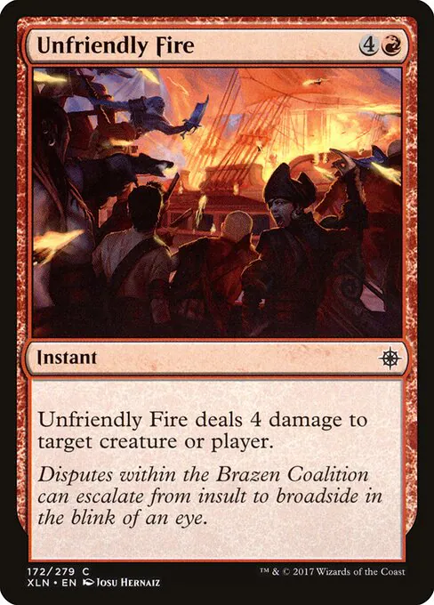 Unfriendly Fire, Ixalan 172, common