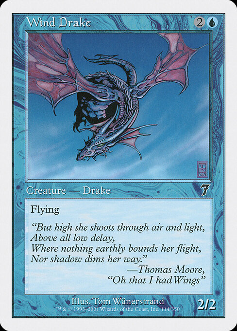 Wind Drake, Seventh Edition 114, common