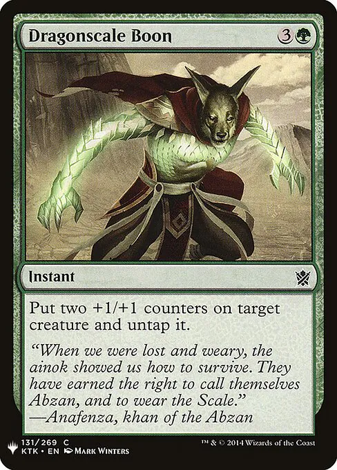 Dragonscale Boon, The List KTK-131, common
