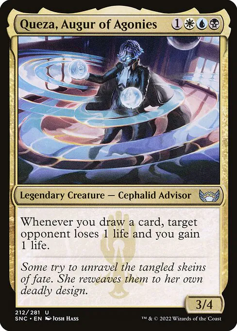 Queza, Augur of Agonies, Streets of New Capenna 212, uncommon