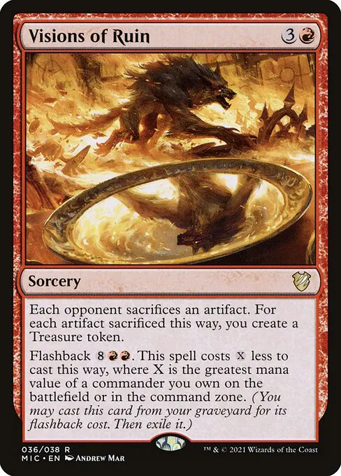 Visions of Ruin, Midnight Hunt Commander 36, rare