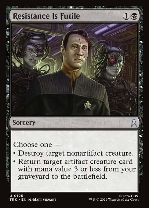 Resistance Is Futile, Star Trek 125, uncommon