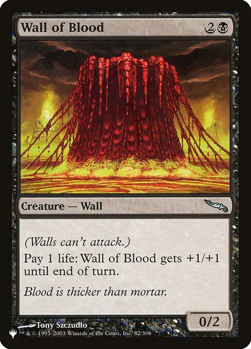Wall of Blood, The List MRD-82, uncommon