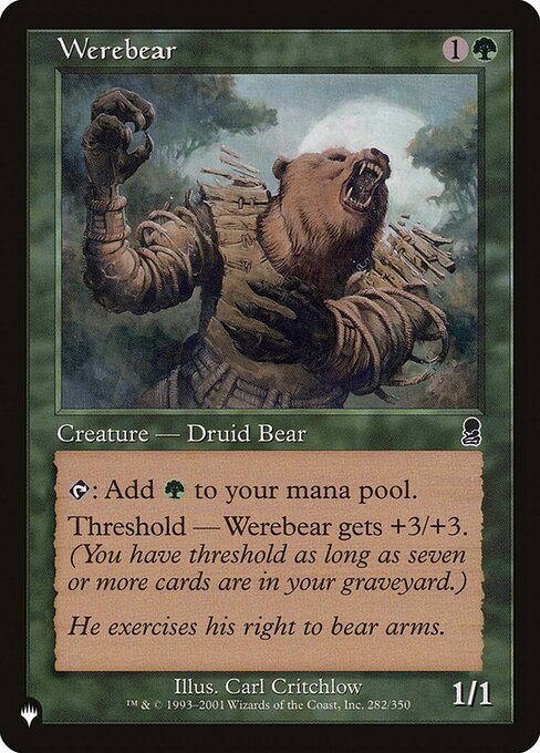Werebear, The List ODY-282, common