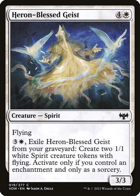 Heron-Blessed Geist, Innistrad: Crimson Vow 19, common