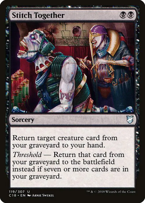 Stitch Together, Commander 2018 119, uncommon