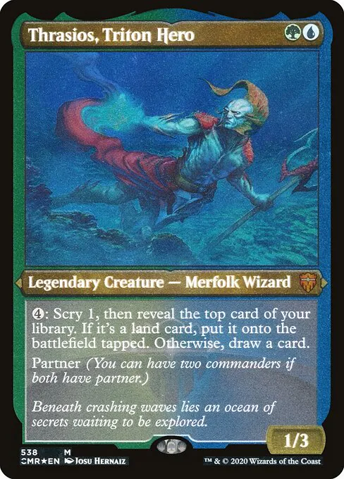Thrasios, Triton Hero, Commander Legends 538, mythic