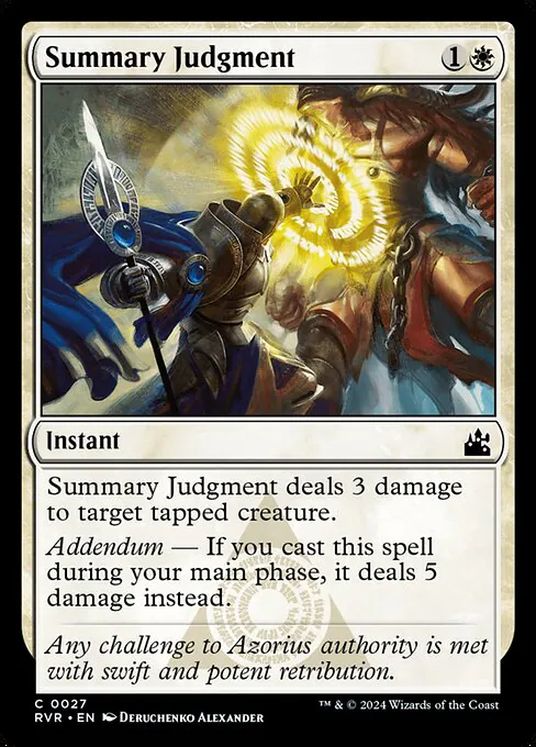 Summary Judgment, Ravnica Remastered 27, common