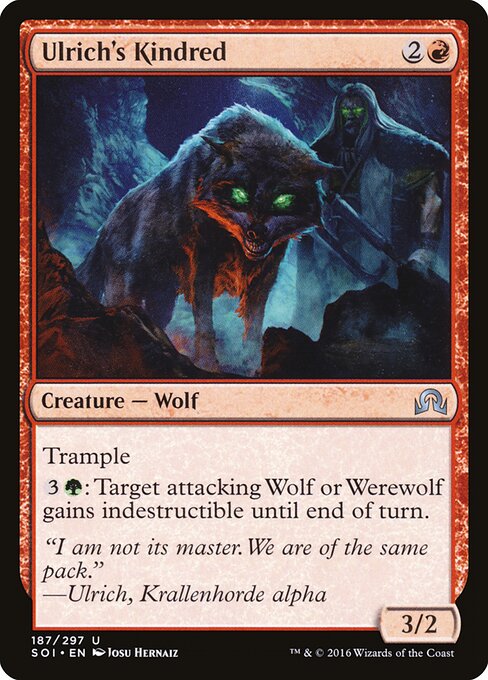 Ulrich's Kindred, Shadows over Innistrad 187, uncommon