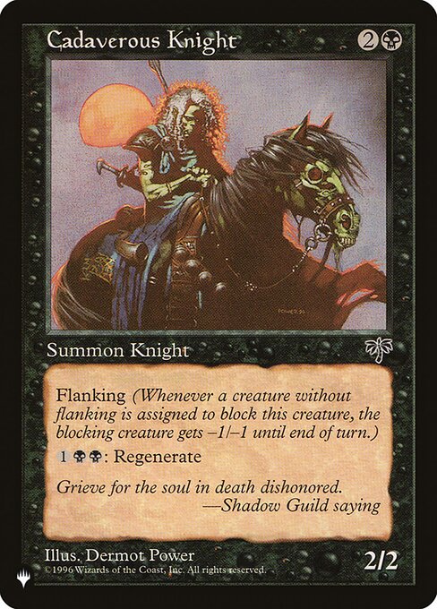 Cadaverous Knight, The List MIR-110, common