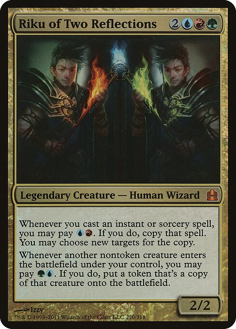 Riku of Two Reflections, Commander 2011 Oversized 220, mythic
