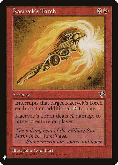Kaervek's Torch, The List MIR-185, common