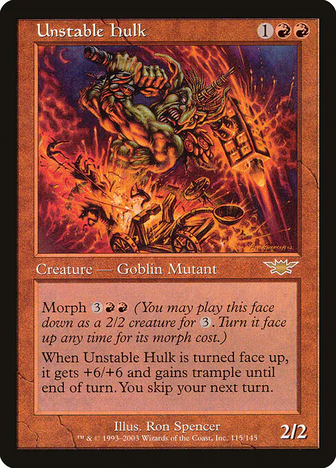 Unstable Hulk, Legions 115, rare