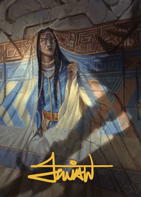 Whispersilk Cloak // Whispersilk Cloak, The Lost Caverns of Ixalan Art Series 80, common