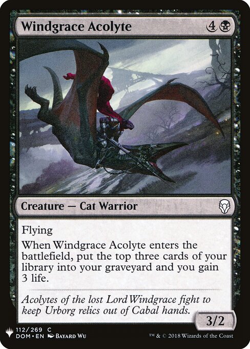 Windgrace Acolyte, The List DOM-112, common