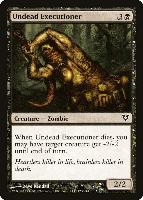 Undead Executioner, Avacyn Restored 123, common